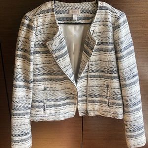 Loft Black/white Blazer Size Small